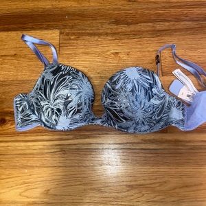 Gorgeous Metallic/Light purple push up bra